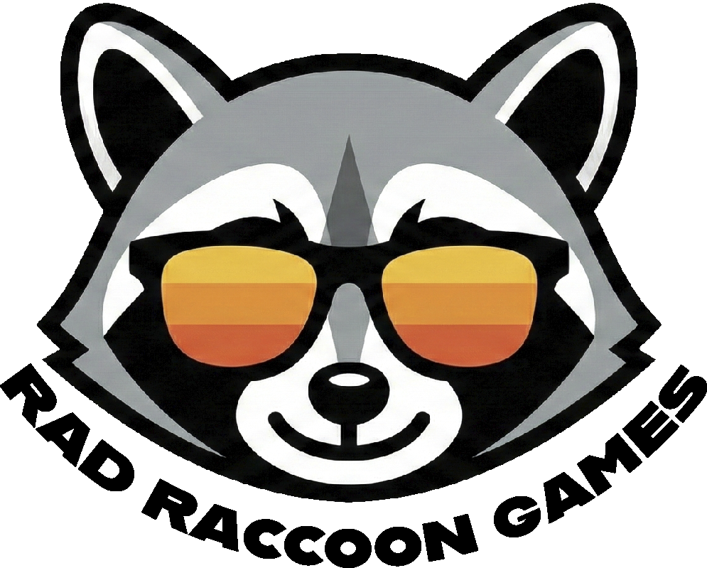 #Rad Raccoon Games Full Logo